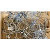 Image 5 : 10 BOXES OF ASSORTED SLATWALL/WIRE SHELVING ACCESSORIES, RETAIL PEGS, CHROME WIRE SHELVES,