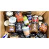 Image 2 : BOX OF ASSORTED HIGH QUALITY SAUCES, SPREADS & SEASONINGS