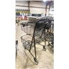 Image 3 : 4 - VERSACART DOUBLE BASKET BLACK METAL EXPRESS SHOPPING CARTS