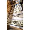 Image 3 : 7 ASSORTED WHITE FRAMED STREET SIGN WALL ART