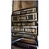 Image 2 : 5 ASSORTED BLACK FRAMED STREET SIGN ART