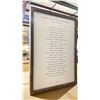 Image 2 : PAIR OF RUSTIC WOOD FRAMED POETRY WALL ART