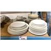 Image 1 : 4 STACKS OF ASSORTED NIKKO, COSTA NOVA, & FORTESSA PLATES / PASTA BOWLS