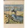 Image 2 : ANTIQUE WATERCOLOR CANAL SCENE, UNKNOWN