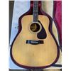 Image 2 : YAMAHA ACOUSTIC GUITAR, MODEL FG-345 WITH HARD CASE NEEDS ONE STRING