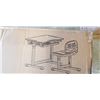 Image 2 : VIVO GRAY KIDS HEIGHT ADJUSTABLE DESK AND CHAIR