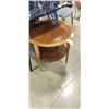 Image 1 : MID CENTURY DELICRAFT TRIPOD WALNUT SIDE TABLE