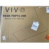 Image 2 : VIVO BLACK 71 X 30 ELECTRIC SIT TO STAND DESK WITH BLACK LEECTRIC SINGLE MOTOR FRAME