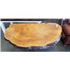 Image 2 : BURL TOP TABLE WITH CLAW FOOT BASE