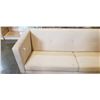 Image 2 : OFF WHITE WOOD FRAMED TUB SOFA COUCH