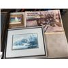 Image 2 : ASSORTED ESTATE ARTWORK AND EVERGREEN CRUISING ATLAS, ETC