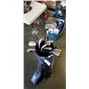 Image 2 : MENS NICKENT CART BAG WITH SET OF GOLF STRIKER TRENDS IRONS, AND PING G15 10.5 DEGREE DRIVER