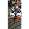 Image 2 : 4 NEW PAIRS OF SPARX CONVERSE STYLE SHOES, IN BOX WITH CARRY BAG, SIZE UK 37 AND 40