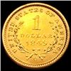 Image 2 : 1849-O Rare Gold Dollar CHOICE BU