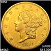 Image 1 : 1851 $20 Gold Double Eagle UNCIRCULATED