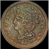 Image 1 : 1857 Braided Hair Half Cent UNCIRCULATED