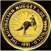 Image 2 : 1991 1/10oz Gold $15 Australian Nugget CHOICE PROOF