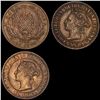 Image 1 : [3Coins] 1844-1901 Canada Half Pennies HIGH GRADE