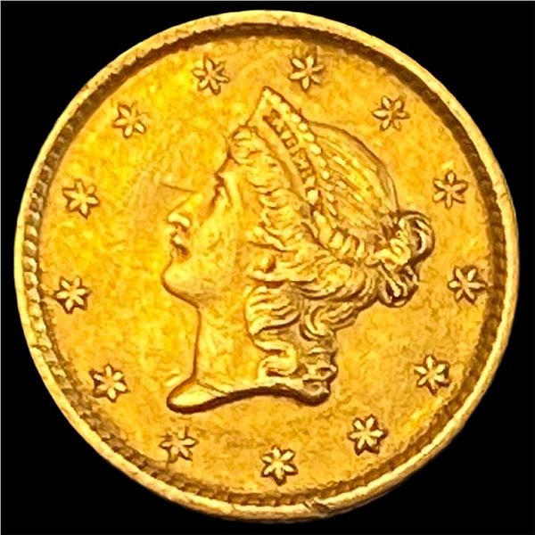 1852 Gold $1 Liberty Type 1 CLOSELY UNCIRCULATED