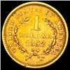 Image 2 : 1852 Gold $1 Liberty Type 1 CLOSELY UNCIRCULATED