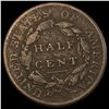 Image 2 : 1809 Classic Head Half Cent NICELY CIRCULATED
