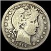Image 1 : 1914-S Barber Silver Quarter NICELY CIRCULATED