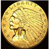Image 1 : 1913 Indian Head Gold $2.50 Quarter Eagle CLOSELY UNCIRCULATED