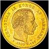 Image 1 : 1900 Denmark Gold 10 Kroner .1296oz BU