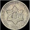 1852 Silver Three-Cent Piece LIGHTLY CIRCULATED