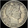 Image 1 : 1901-S Silver Barber Half Dollar ABOUT UNCIRCULATED