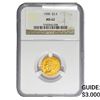 Image 1 : 1908 $2.50 Gold Quarter Eagle NGC MS62
