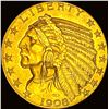 Image 1 : 1908-S Gold $5 Half Eagle UNCIRCULATED