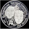 1988 Silver Round Republican National Convention LIGHTLY CIRCULATED