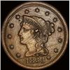 1855 Braided Hair Large Cent NICELY CIRCULATED