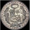 Image 2 : 1914 Silver Un Sol Peru CLOSELY UNCIRCULATED