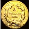 Image 2 : 1878 $3 Gold Indian Princess NICELY  CIRCULATED