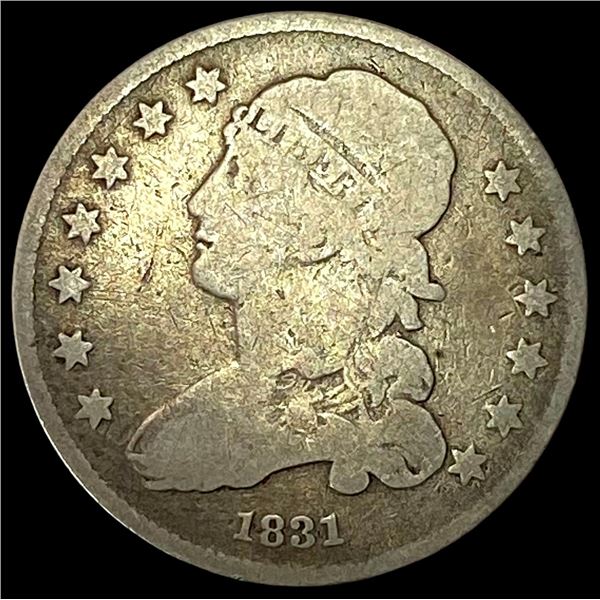 1831 Capped Bust Silver Quarter NICELY  CIRCULATED