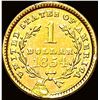 Image 2 : 1854 Gold $1 Liberty Head Type 1 HIGH GRADE
