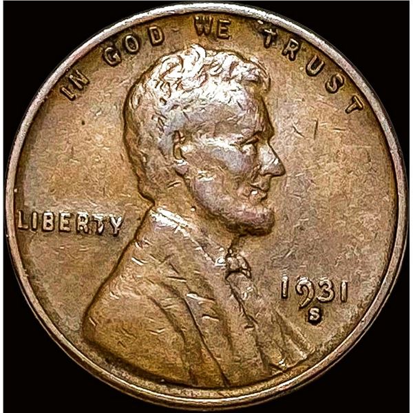 1931-S Lincoln Wheat Cent NEARLY UNCIRCULATED