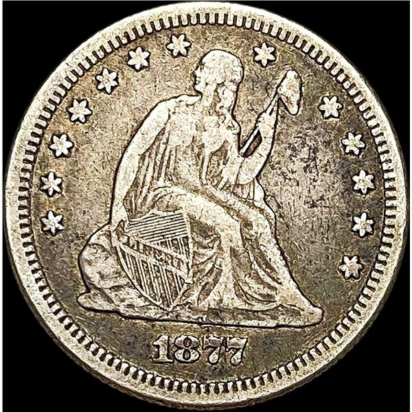1877 Seated Liberty Quarter LIGHTLY CIRCULATED