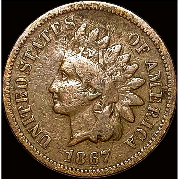 1867 Indian Head Cent NICELY CIRCULATED
