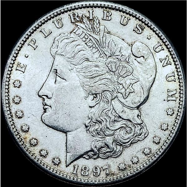 1897-S Silver Morgan Dollar CHOICE AU