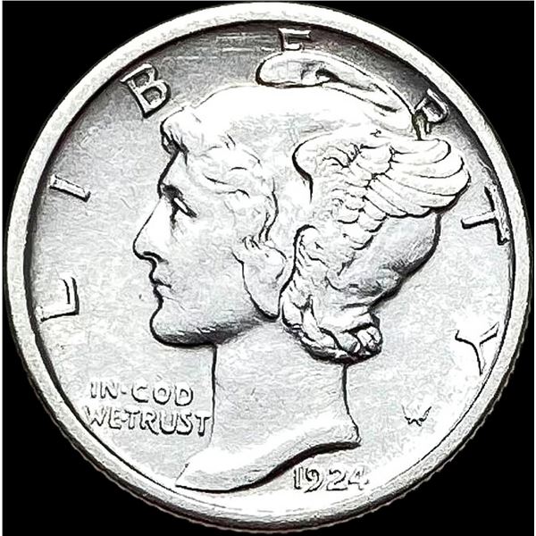 1924-D Silver Mercury Dime CLOSELY UNCIRCULATED