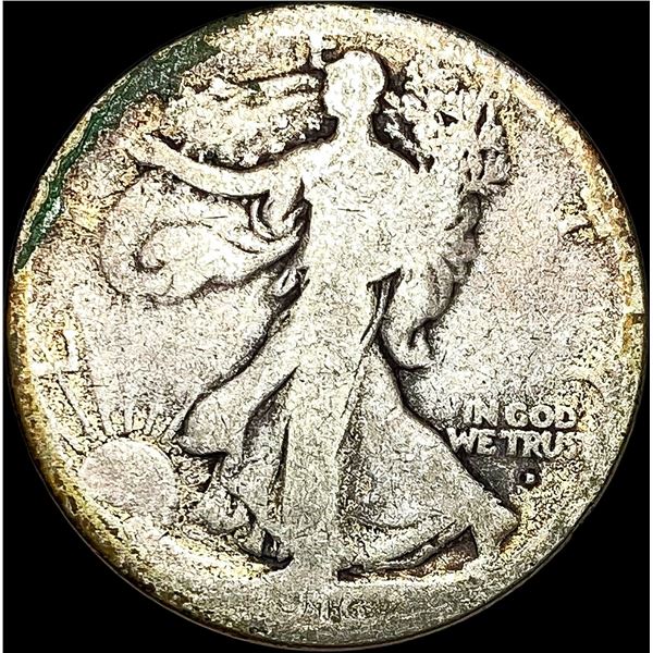 1916-D Walking Liberty Half Dollar NICELY CIRCULATED