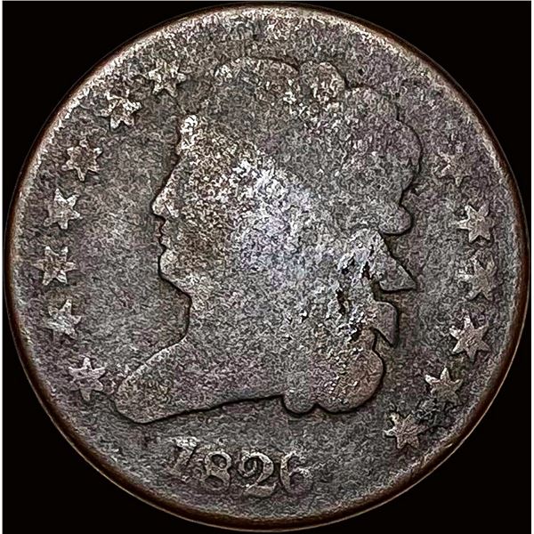 1826 Classic Head Half Cent NICELY CIRCULATED