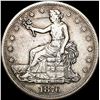 Image 1 : 1876-CC Silver Trade Dollar NEARLY UNCIRCULATED