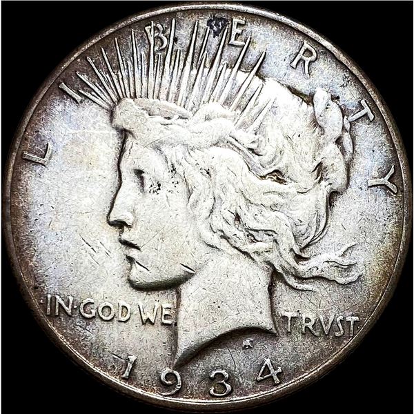 1934-S Silver Peace Dollar NEARLY UNCIRCULATED