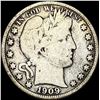 Image 1 : 1909 Silver Barber Half Dollar NICELY CIRCULATED