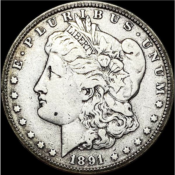 1891-O Silver Morgan Dollar LIGHTLY CIRCULATED
