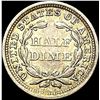 Image 2 : 1854 Arrows Seated Liberty Half Dime CLOSELY UNCIRCULATED
